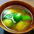 芽キャベツと絹さやとじゃがいものお味噌汁