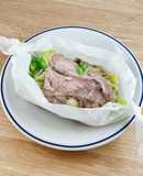 レンジで簡単 豚バラとキャベツの重ね蒸し