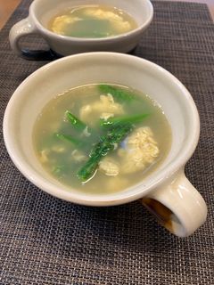 春✿*アスパラとふわふわ玉子のスープ-レシピのメイン写真