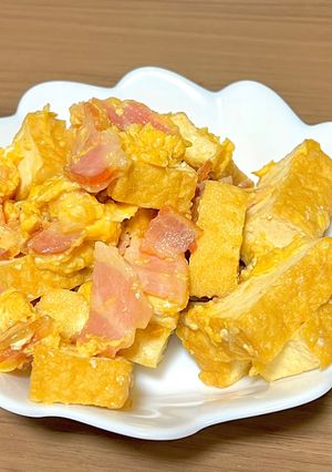 厚揚げベーコンのコンソメチーズ-レシピのメイン写真