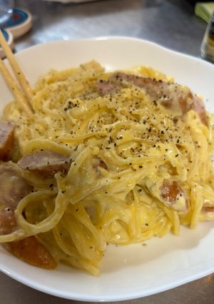 ワンパンカルボナーラ-レシピのメイン写真