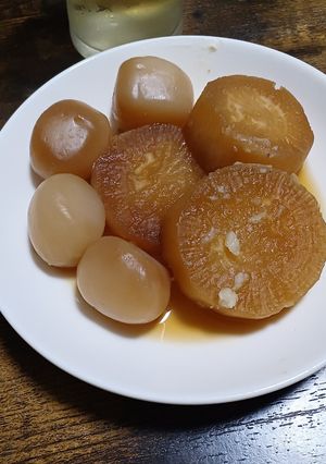 大根コンニャクのマーガリン生姜煮-レシピのメイン写真