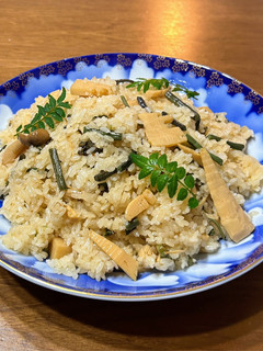 蒸し器で 山菜おこわ もち米-レシピのメイン写真