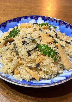 蒸し器で 山菜おこわ もち米-レシピのメイン写真
