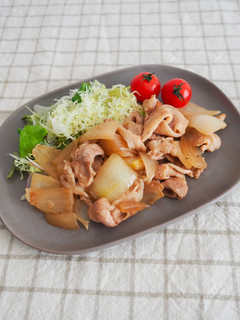 減塩♪玉ねぎゴロゴロ生姜焼き-レシピのメイン写真