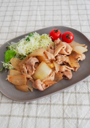 減塩♪玉ねぎゴロゴロ生姜焼き-レシピのメイン写真