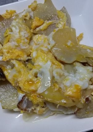 じゃがいもと卵の炒め物-レシピのメイン写真