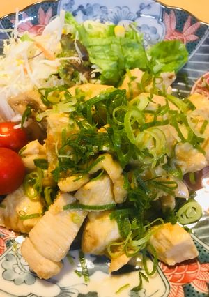 鶏肉のネギ盛りしょう油炒め-レシピのメイン写真