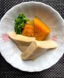 カボチャと高野豆腐の煮物　花椒風味