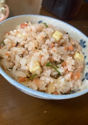 家にある物で、梅鮭混ぜご飯-レシピのメイン写真