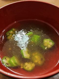 オクラととろ昆布の吸い物-レシピのメイン写真