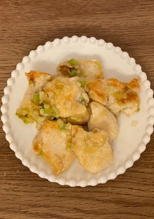 鶏胸肉の葱塩炒め-レシピのメイン写真