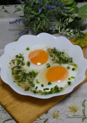 朝食に♪　新食感ぷるぷる～レンジで落とし卵🥚-レシピのメイン写真