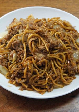 ご飯のおかず牛肉焼きそば-レシピのメイン写真