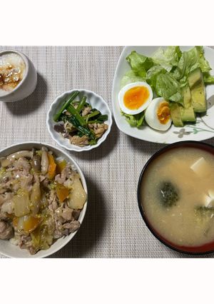 便秘改善、五目かけご飯-レシピのメイン写真