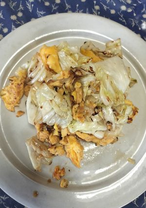 ぱぱっと簡単♪キャベツと卵の中華炒め-レシピのメイン写真