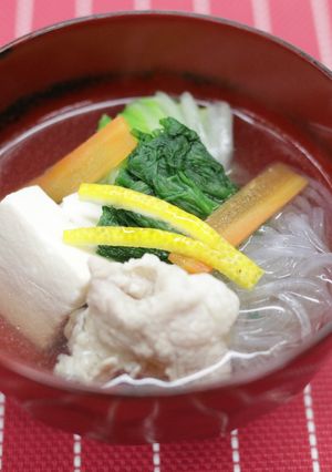 減塩！おだし香る泉州きくなのお吸い物-レシピのメイン写真