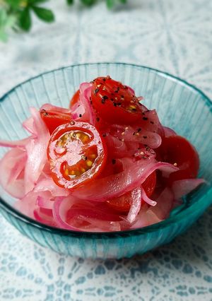 紫玉ねぎとミニトマトのマリネ-レシピのメイン写真