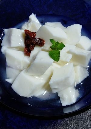 杏仁豆腐＊牛乳と米粉でつるぷるりん-レシピのメイン写真