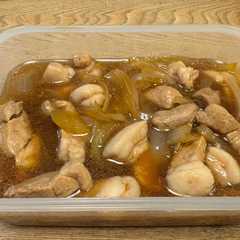 รูปของ 豚ももブロックの甘酢しょうゆ煮
