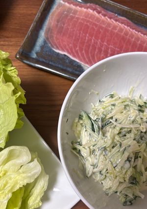 生ハムとセロリのレタス巻き-レシピのメイン写真