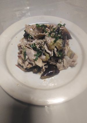 豚しゃぶと茄子の香味ポン酢サラダ-レシピのメイン写真