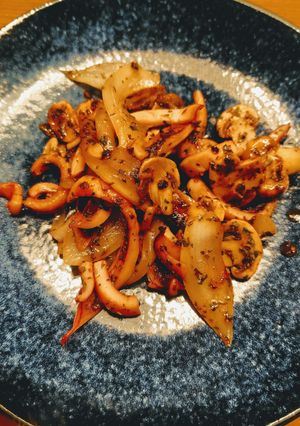 冷凍焼きイカのアヒージョ風ソテー-レシピのメイン写真