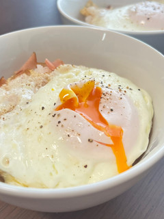 簡単美味しい♫ハムエッグ丼-レシピのメイン写真