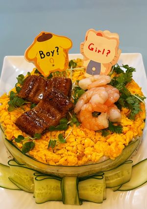 ジェンダーリビール寿司ケーキ-レシピのメイン写真