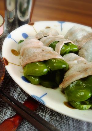 ＊チーズ入りピーマンの肉巻きレンジ蒸し＊-レシピのメイン写真