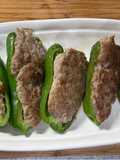 えのき茸たっぷりピーマンの肉詰め