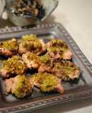 バジル麹で。チキンの香草パン粉焼き