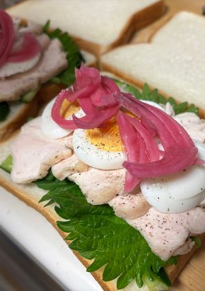 鶏ハムサンドイッチ-レシピのメイン写真