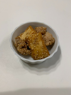 厚揚げと鶏そぼろのみそ炒め-レシピのメイン写真