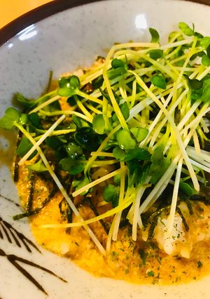 むぎごはん●やまかけカイワレごはん-レシピのメイン写真
