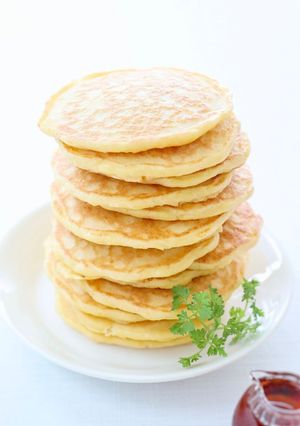 フワッと柔らか【米粉と野菜のパンケーキ】-レシピのメイン写真