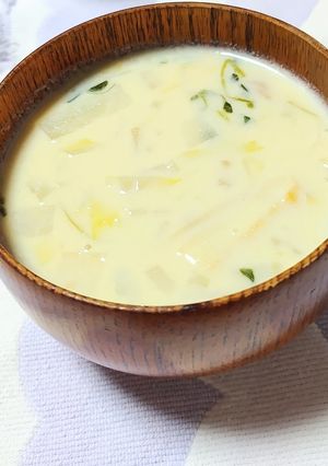 豆乳味噌汁-レシピのメイン写真