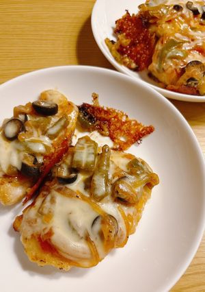 鶏むね肉でピザ風チキン-レシピのメイン写真