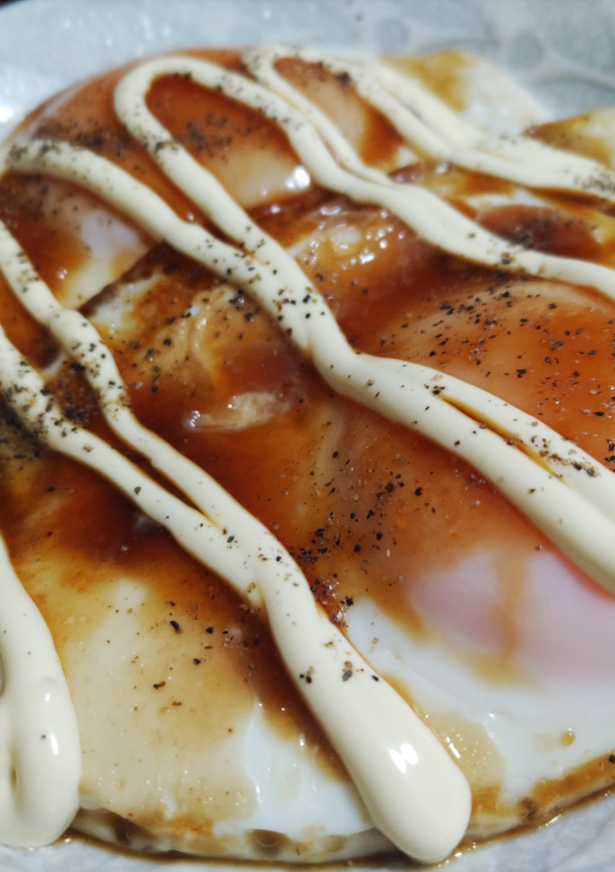 テリヤキ目玉焼き※簡単朝ごはん＆おつまみ-レシピのメイン写真