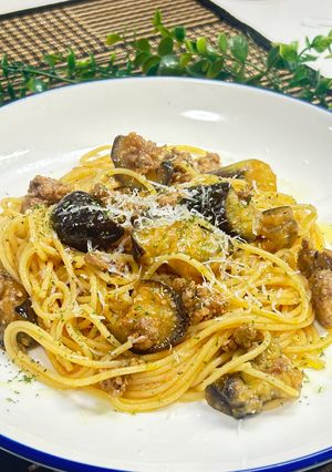 絶品簡単！茄子のとろ旨ミートソースパスタ🍝-レシピのメイン写真