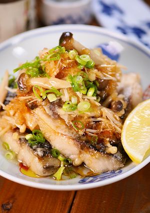 さばときのこのバタポンみぞれ和え😋-レシピのメイン写真