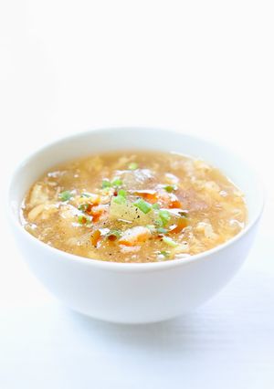 クセが無くトロッと【夕顔とエビのとろみスープ】-レシピのメイン写真