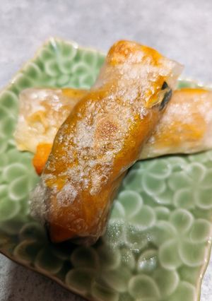かぼちゃと生春巻きで簡単モッチリスイーツ-レシピのメイン写真