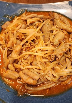 モツとモヤシの辛味噌痛め-レシピのメイン写真