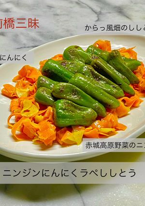 前橋三昧 ニンジンにんにくラペししとう-レシピのメイン写真