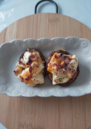 生椎茸のエッグ焼き-レシピのメイン写真