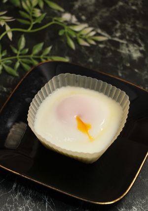 簡単！フライパンでカップ半熟卵-レシピのメイン写真