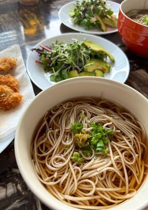 乾麺温そばに柚子こしょう🍜-レシピのメイン写真