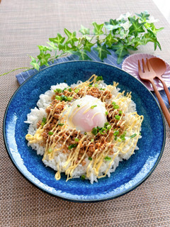 簡単・節約!温玉そぼろご飯-レシピのメイン写真