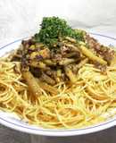 無添加　ふき(蕗)と青紫蘇のいわしパスタ